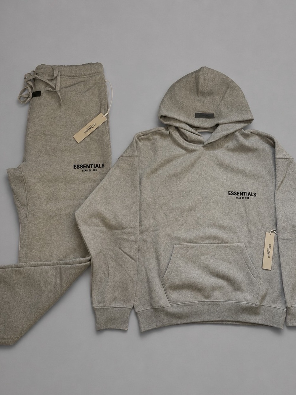 Essentials Set fear of god Dark Oatmea Hoodie & Sweatpants